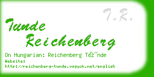 tunde reichenberg business card